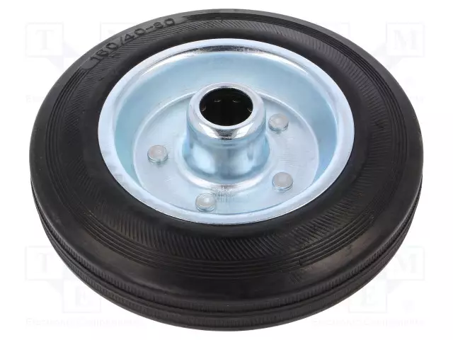 KULJETUSPYÖRÄ - Ø: 160MM - W: 25MM - 150KG - KUMI - SHORE-KOVUUS: 80 - CSG - Kuljetuspyörät - CSG-16020W - 1