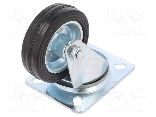 KULJETUSPYÖRÄ - Ø: 80MM - W: 25MM - H: 105MM - VÄÄNTÖ-50KG - KUMI - TERÄS - Kuljetuspyörät - CKPW-SG-80W - 1