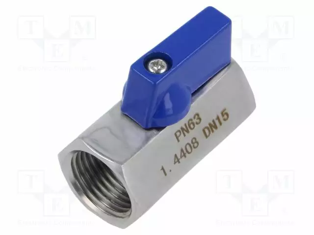 KUULAVENTTIILI - HAPONKESTÄVÄ TERÄS AISI 316 - PTFE - MAX.63BAR - Teollisuuskalusteet - FMZK1-12WW - 1