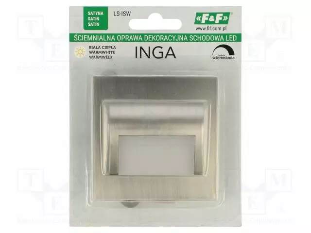 LAMPUN: PORRAS LED - 1,2W - 12VDC - LÄMMIN VALKOINEN - 3000K - 75X75MM - LED lamput - LS-ISW - 1