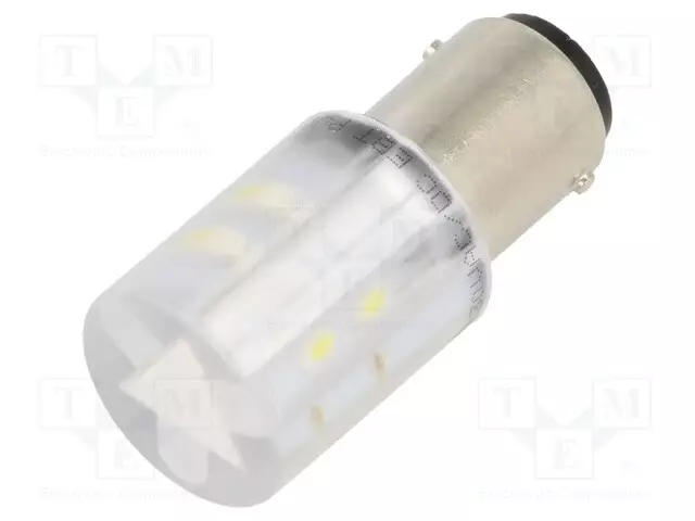 LED LAMPPU - VALKOINEN - BA15D,T20 - 230VDC - 230VAC - MUOVI - -20÷60°C - Merkkivalot ja pienoislamput - 1856123W - 1