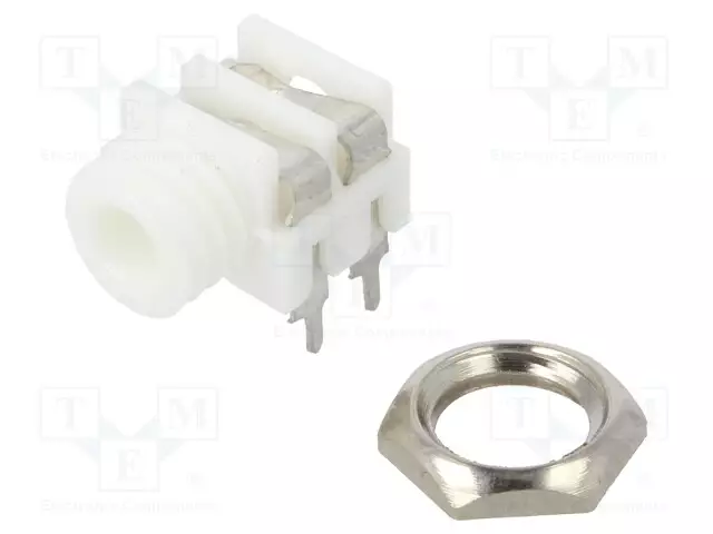 LIITIN: JACK 3,5MM - N LIITINAARAS - MONO - NAVAT: 2 - THT - S6 - Plugit ja jakit - CL1384W - 1