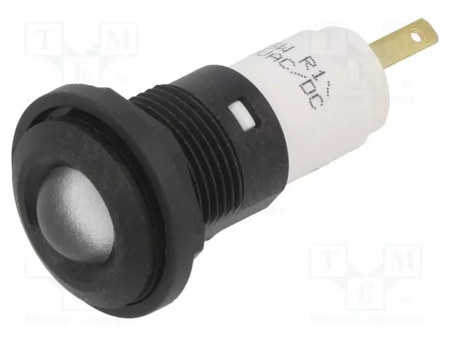 MERKKIVALO: LED - KUPERA - VALKOINEN - 12VDC - 12VAC - Ø16MM - IP67 - MUOVI - Merkkivalot ja pienoislamput - 1937125W - 1