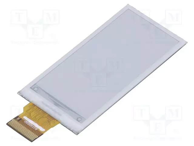NÄYTTÖ: E-PAPERI - 2,13" - 122X250 - NÄYTÖN ULKOMITAT: 23,7X48,55MM - E-paperi - DEE122250A-W - 1
