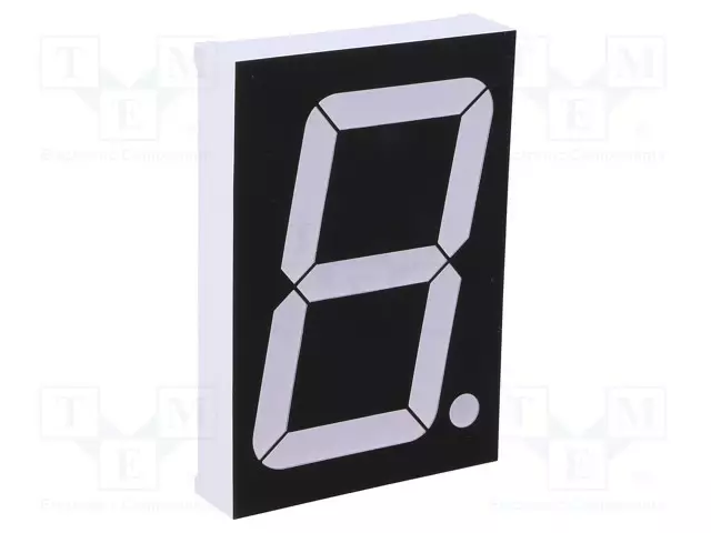 NÄYTTÖ: LED - 7-SEGMENTTINÄYTTÖ - 56MM - 2,3" - MERK.LKM: 1 - PUNAINEN - 7-segmenttinäytöt - OPD-S23010SR-BW - 1