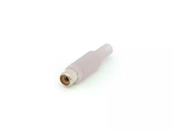 RCA PLUG FEMALE WHITE, Ø4mm - Plugit ja jakit - CA054W - 1