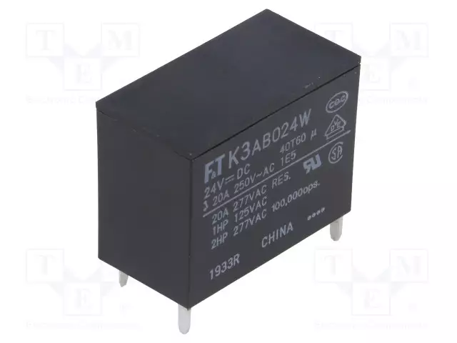 RELE - SPST-NO - UKELAN: 24VDC - 25A - MAX.250VAC - Tehoreleet - FTR-K3AB024W - 1
