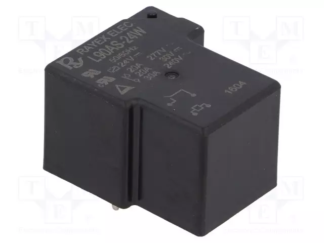RELE - SPST-NO - UKELAN: 24VDC - 30A - MAX.240VAC - Tehoreleet - L90AS-24W - 1