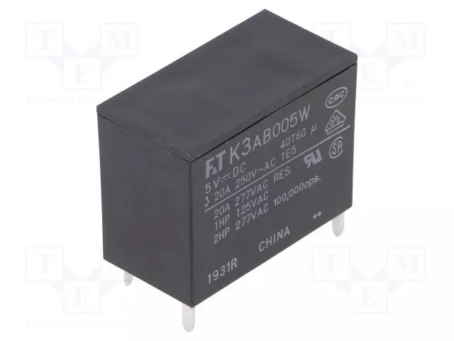RELE - SPST-NO - UKELAN: 5VDC - 25A - MAX.250VAC - Tehoreleet - FTR-K3AB005W - 1