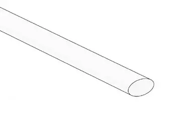SHRINKABLE TUBE 2:1 - 6.4mm - WHITE - 1,2m - ( 50pcs) - Kutistemuovit - STB64W - 1