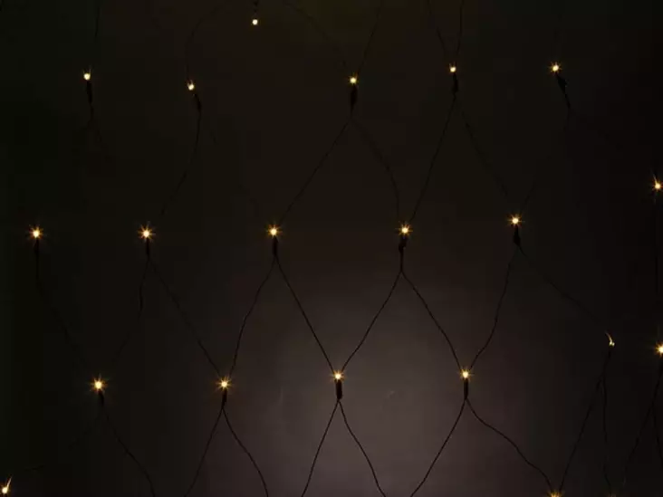 SPIKA LED - 2 x 2 m - 144 warm white lamps - black wire - 36 V - Jouluvalot ja sisustusvalot - V-SPI-2X2-S-24V-UW - 1