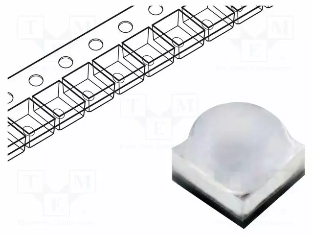 VOIMA-LED - VIHREÄ - EMITER - 130° - 350MA - ?D: 515÷535NM - 90÷133LM - 4W - Ultrakirkkaat LEDit - PQ2N-4LGE-W - 1