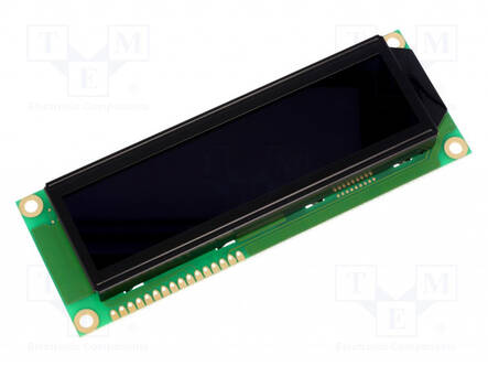LCD NÄYTTÖ - AAKKOSNUMEERINEN - FSTN NEGATIVE - 16X2 - TUMMASININEN - Aakkosnumeeriset LCD-näytöt - RC1602E-TIW-ESX - 1