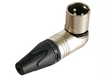 NEUTRIK - XLR MALE CABLE CONNECTOR, 3-POLE, RICHT-ANGLE, NICKEL HOUSING, SILVER CONTACTS - XLR liittimet ja tarvikkeet - NC3MRX - 1