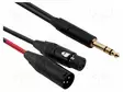 KAAPELI - 6,3MM PLUGI,XLR UROS- 3PIN,XLR NAARAS 3PIN - 1M - Muut audio-videokaapelit - AU1810BX - 1
