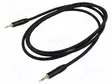KAAPELI - 3,5MM PLUGI,MOLEMMIN PUOLIN - 2M - MUSTA - ØJOH: 6MM - Muut audio-videokaapelit - AU1920BX - 1