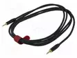 KAAPELI - 3,5MM PLUGI,MOLEMMIN PUOLIN - 3M - MUSTA - ØJOH: 6MM - Muut audio-videokaapelit - AU1930BX - 1