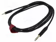 KAAPELI - 3,5MM PLUGI,6,3MM PLUGI - 3M - MUSTA - PVC - Muut audio-videokaapelit - AU2030BX - 1