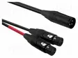 KAAPELI - XLR UROS- 3PIN,XLR NAARAS 3PIN X2 - 9M - MUSTA - PVC - Muut audio-videokaapelit - AU3290BX - 1