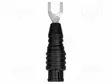 LABORATORY CONNECTOR: FORK TERMINALS - 16A - MUSTA - 72MM - 600V - Haarukkaliittimet - GM-Z506X - 1