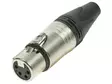 NEUTRIK - XLR CABLE CONNECTOR, 4-PIN FEMALE, SILVER-PLATED, NICKEL - XLR liittimet ja tarvikkeet - NC4FX - 1