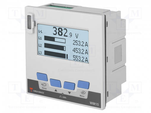 MITTARI: ENERGIALAADUN ANALYSAATTORI - PANEELIASENNETTAVA - LCD - WM15 - IP51 - Digitaaliset paneelimittarit - WM1596AV53XOSX - 1