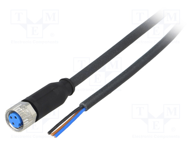 KAAPELI: ANTUREITA/AUTOMATIIKKAA VARTEN - M8 - PIN: 3 - SUORA - 2M - Teollisuus anturikaapelit - YF8U13-020UA1XLEAX - 1