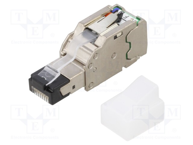 LIITIN: RJ45 - PISTOKE - PIN: 4 - CAT: 5E - SUOJATTU - 8P4C - ØJOH: 5,8÷9MM - RJ liittimet - FPE6X88MTG-X - 1