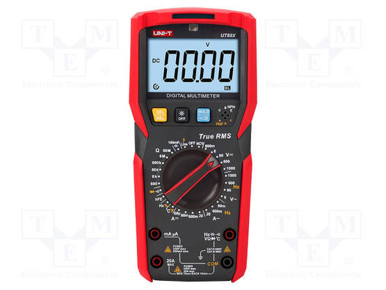 YLEISMITTARI - LCD - (6000) - VDC: 600MV,6V,60V,600V,1KV - Digitaaliyleismittarit - UT89X - 1
