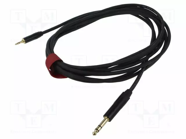 KAAPELI - 3,5MM PLUGI,6,3MM PLUGI - 5M - MUSTA - PVC - Muut audio-videokaapelit - AU2050BX - 1