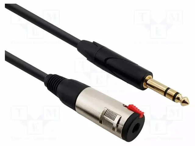 KAAPELI - 6.3MM JAKKI,6,3MM PLUGI - 6M - MUSTA - Muut audio-videokaapelit - AU2460BX - 1