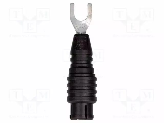 LABORATORY CONNECTOR: FORK TERMINALS - 16A - MUSTA - 72MM - 600V - Haarukkaliittimet - GM-Z506X - 1