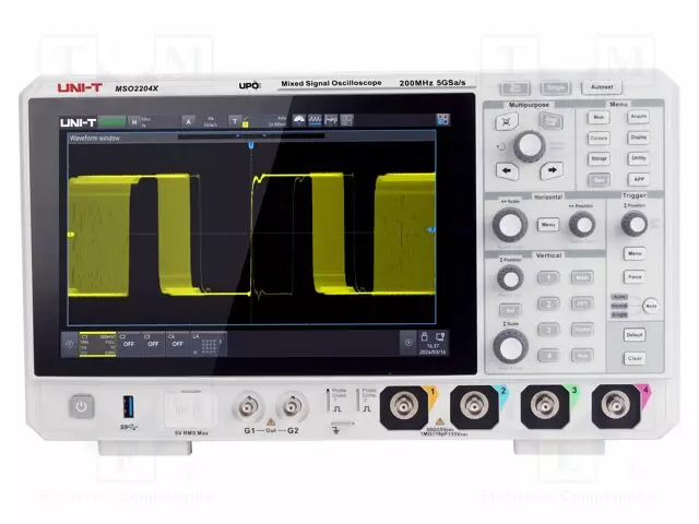DIGITAALINEN OSKILLOSKOOPPI - CH: 4 - 200MHZ - 5GSPS - 100MPTS - ?1,8NS - Oskilloskoopit - MSO2204X - 1