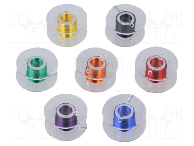 HOPEOITU KUPARILANKA - 0,1MM - MAX.155°C - L: 10000MM - Hopeoitu kuparilanka - D-LD10-MIX - 1