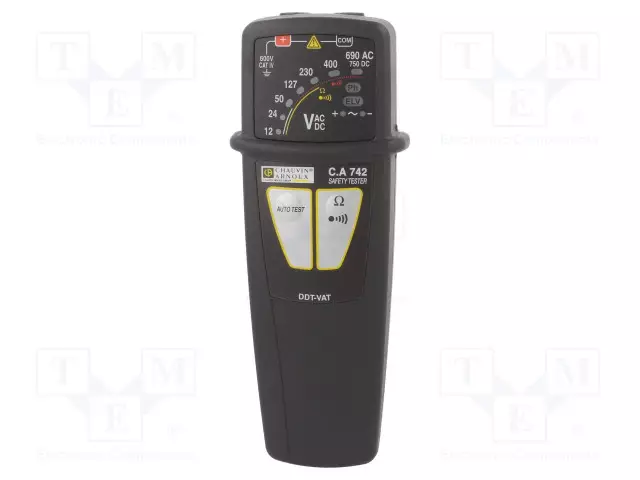 JÄNNITEKOETIN - LEDIÄ - VAC: 12V,24V,50V,127V,230V,400V,690V - Sähköverkostojen testerit ja mittarit - CA-742-IP2X - 1