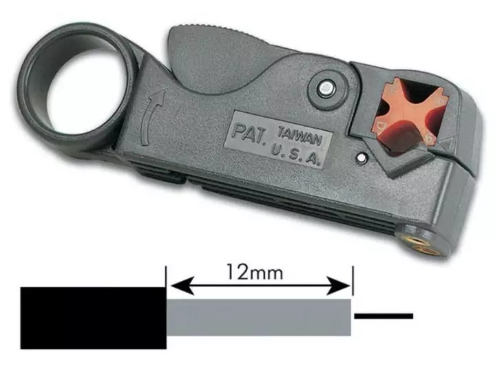 KUORIMAPIHDIT KOAKSIAALIKAAPELEILLE RG58-RG59 - Kaapelinkuorintatyökalut - VTCOAX - 1