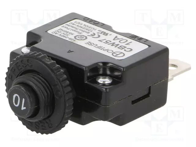 LÄMPÖSULAKE - 10A - IMAX: 1KA - 125V,250V - 32VDC,50VDC - Lämpösulakkeet - CBW57-PS-10A-1X - 1