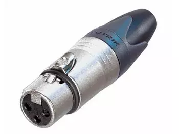NEUTRIK - XLR CABLE CONNECTOR, 3-PIN FEMALE, SILVER PLATED, NICKEL - XLR liittimet ja tarvikkeet - NC3FXX - 1