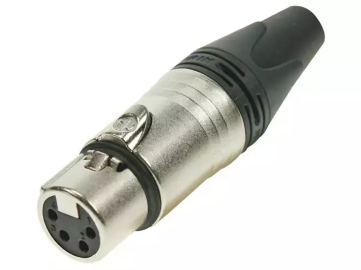 NEUTRIK - XLR CABLE CONNECTOR, 4-PIN FEMALE, SILVER-PLATED, NICKEL - XLR liittimet ja tarvikkeet - NC4FX - 1