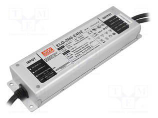 VIRTALÄHDE: IMPULSSI - LED - 201,6W - 24VDC - 8,4A - 100÷305VAC - IP67 - LED teholähteet - ELG-200-24D2-3Y - 1