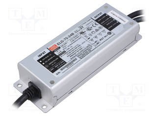 VIRTALÄHDE: IMPULSSI - LED - 75,6W - 24VDC - 3,15A - 100÷305VAC - IP67 - LED teholähteet - ELG-75-24B-3Y - 1