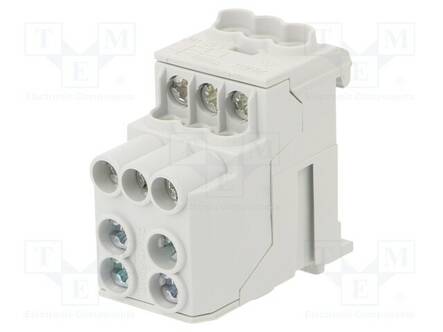 LIITIN: JAKOPALA - 101A - 1KV - DIN-KISKOLLE - RUUVI TERMINAALI - TS35 - Kiskoliittimet - SDB100GY - 1