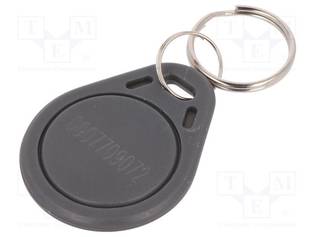 RFID AVAIMENPERÄ - MUOVI - HARMA - 125KHZ - 8BROM - RFID-moduulit ja -lukijat - S103N-GY - 1