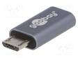 ADAPTERI - USB 2.0 - USB B MIKROPISTOKE,USB C RASIA - HARMAA - USB kaapelit ja adapterit - USB.C-MICRO-GY - 1