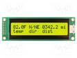 LCD NÄYTTÖ - AAKKOSNUMEERINEN - STN POSITIVE - 20X2 - KELTAVIHREÄ - Aakkosnumeeriset LCD-näytöt - NHD-0220DZ-FLY - 1