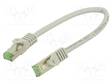 PATCH KAAPELI - S/FTP - CAT: CAT 8.1 - RJ45-PISTOKE,MOLEMMIN PUOLIN - RJ45 Ethernet kaapelit - SFTP8.1-CU-002GY - 1