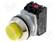 PAINOKYTKIN - 30MM - ASENNOT: 1 - NC + NO - KELTAINEN - IP56 - Taulukytkimet, standardi 30mm - NEF30-WGXY - 1