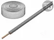 JOHTO - H07V-U - 10MM2 - RAUTACU - PVC - HARMAA - 450V,750V - Monisäikeiset asennuskaapelit - H07V-U-1000-GY - 1
