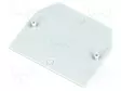 PÄÄTYLEVY - HARMAA - POLYAMIDI - 1MM - Kiskoliittimet - PS-10-GY - 2