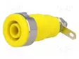 LABORATORIOBANAANILIITIN 4MM - PISTORASIA - 32A - KELTAINEN - Banaanijatkoliittimet - BS-324-LS-Y - 1